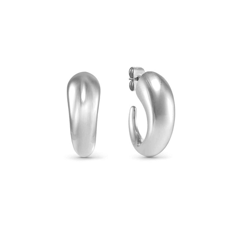 Ecclettica Earrings in Steel (Small Drop) Steel