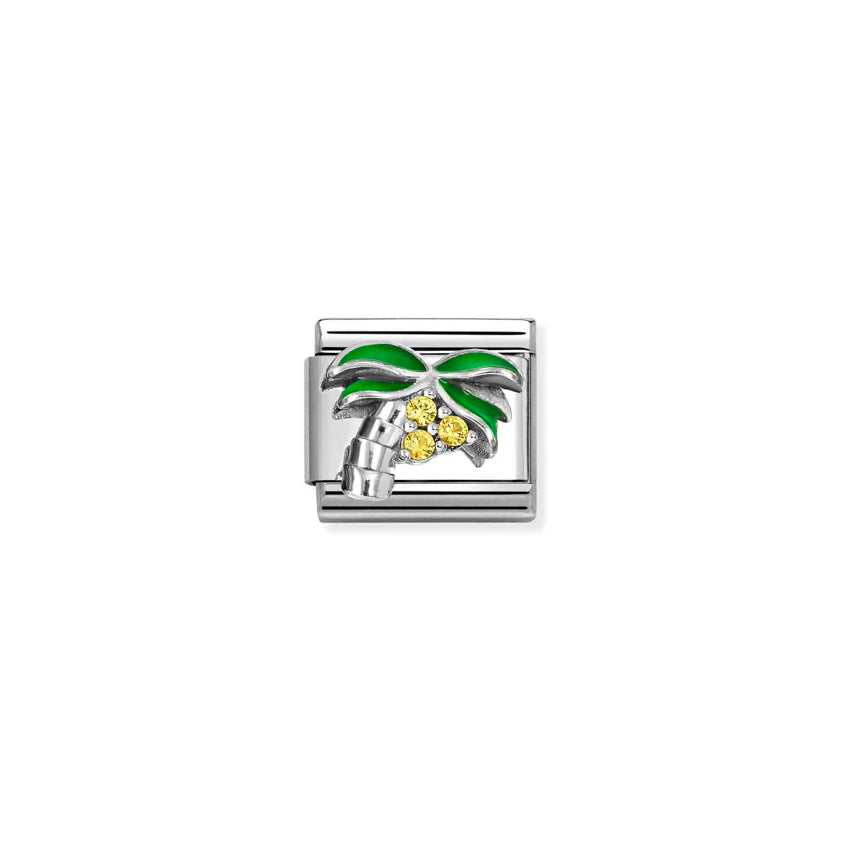 Composable Classic Yellow Palm Tree Charm