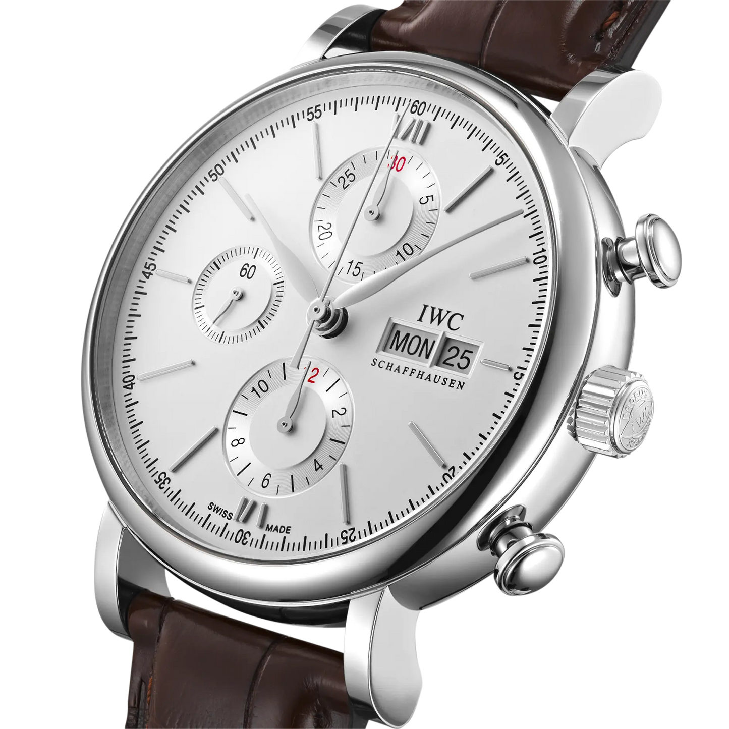 Portofino Chronograph Automatic 42mm Leather Strap Watch