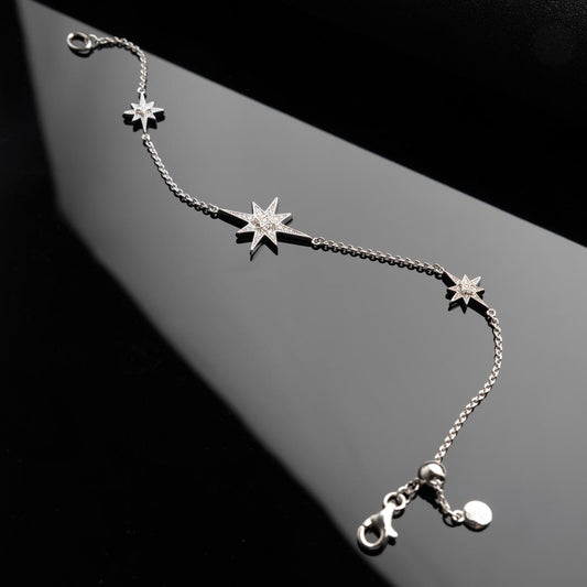 Céleste North Star CZ Slider Bracelet