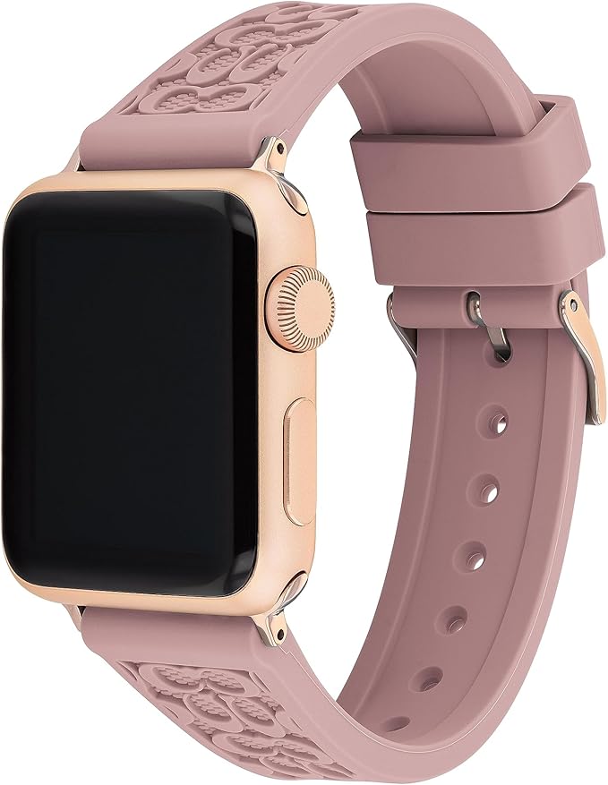 Pink Silicone Apple Watch Strap