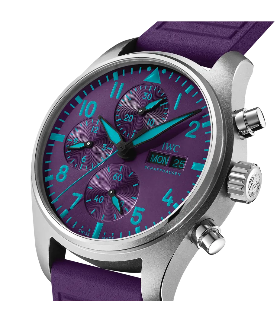 IWC Pilot's Watch Chronograph 41 Map Singapore 41mm Violet