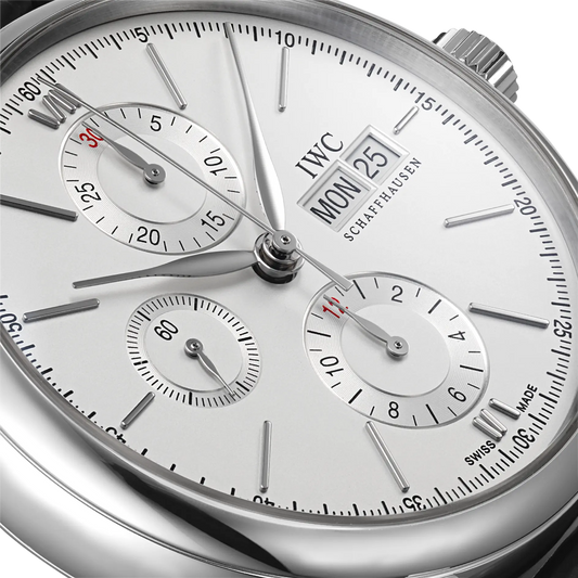 Portofino Chronograph Automatic 42mm Leather Strap Watch