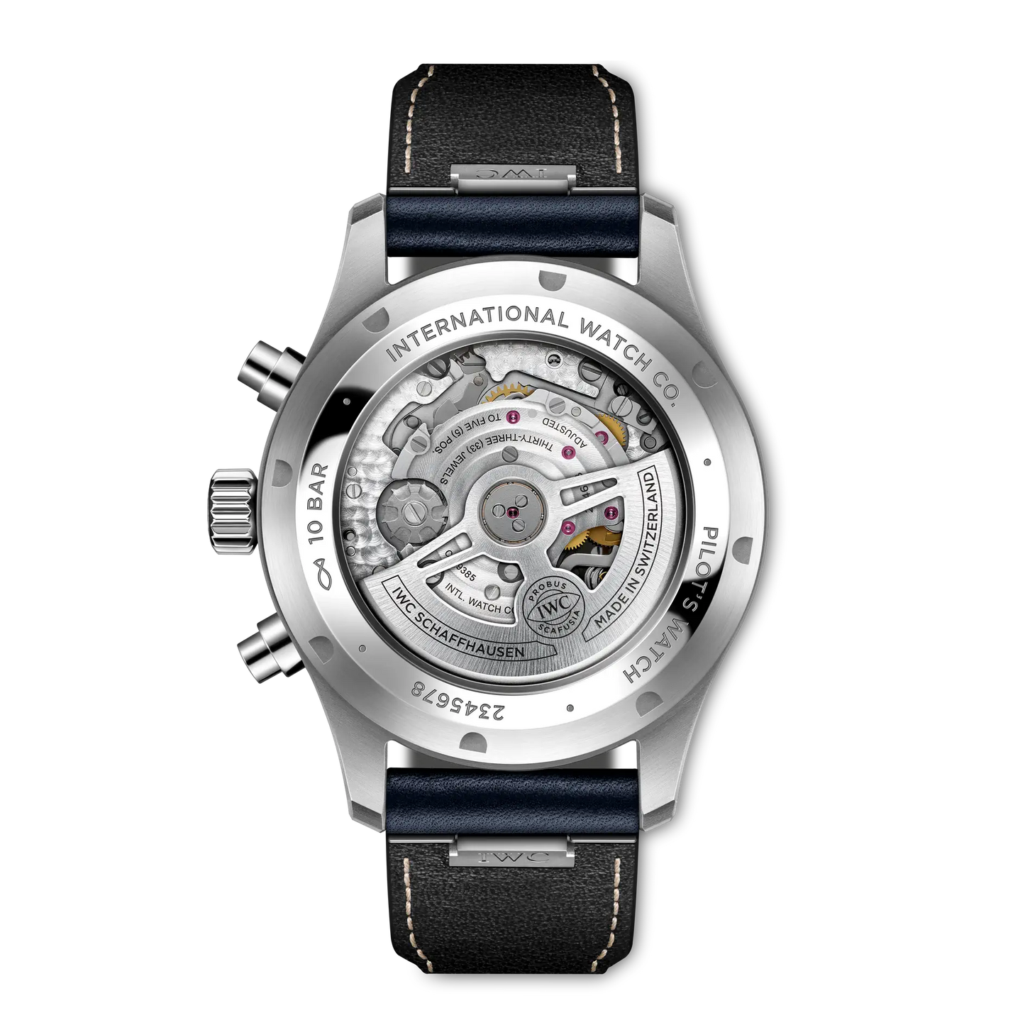 Pilot's Watch Chronograph 43mm Leather Strap Watch