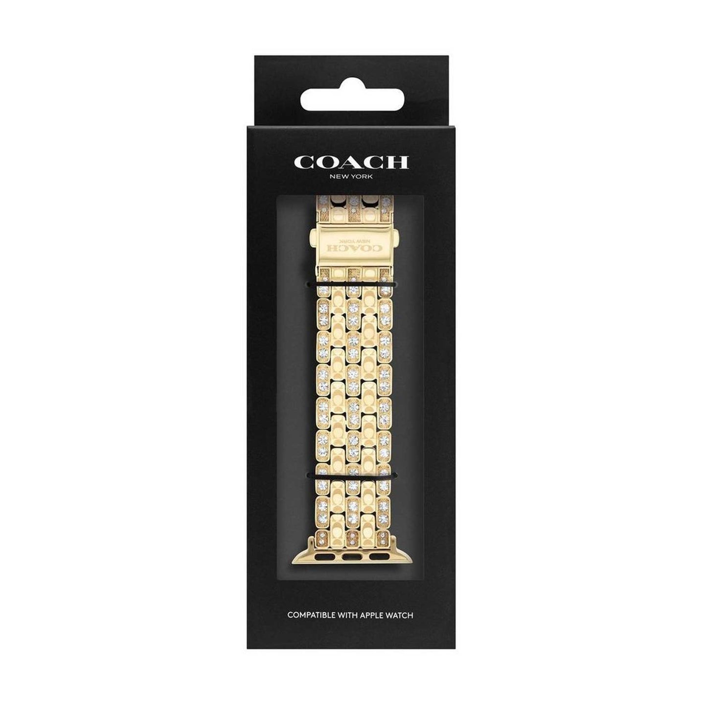 Gold Tone Crystal Apple Watch Strap