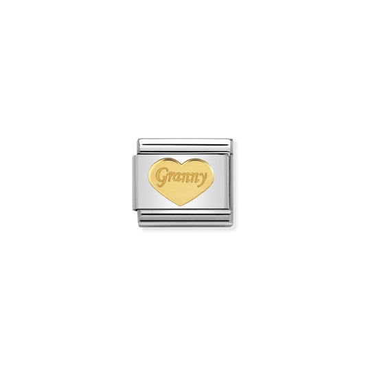 Yellow gold granny heart
