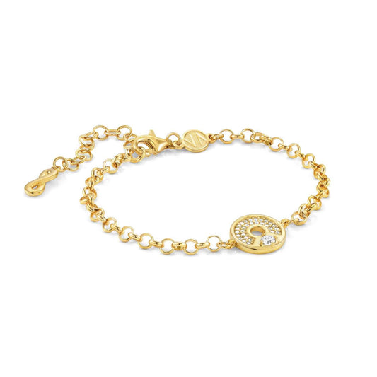 CZ Infinity Gold Plated Bracelet