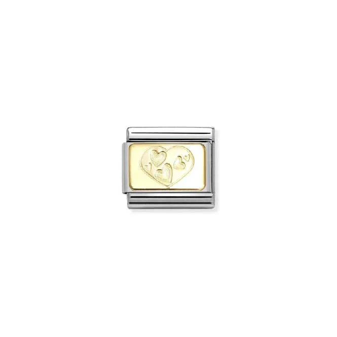 Gold Multi-Hearted Heart Love Charm