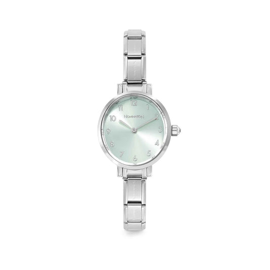 Paris Green Water Quartz Steel Strap Watch