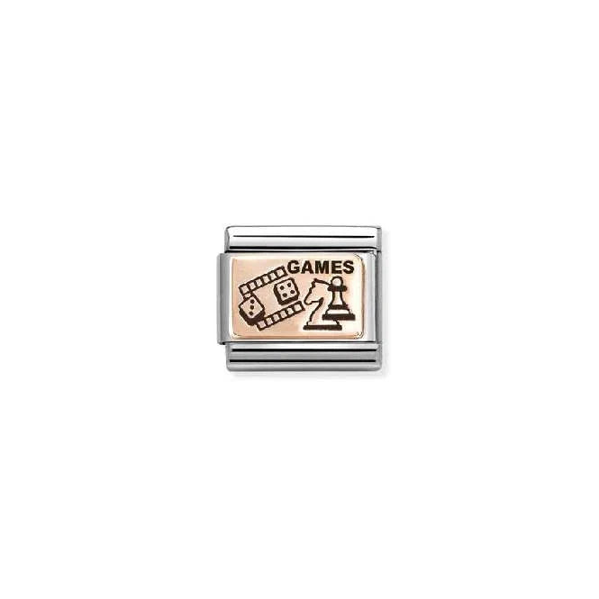 Rose Gold Games Charm