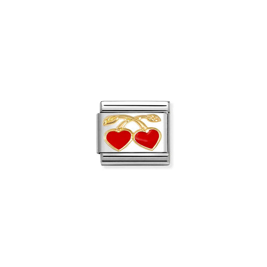 Composable Classic LOVE Red Hearts Cherries Charm