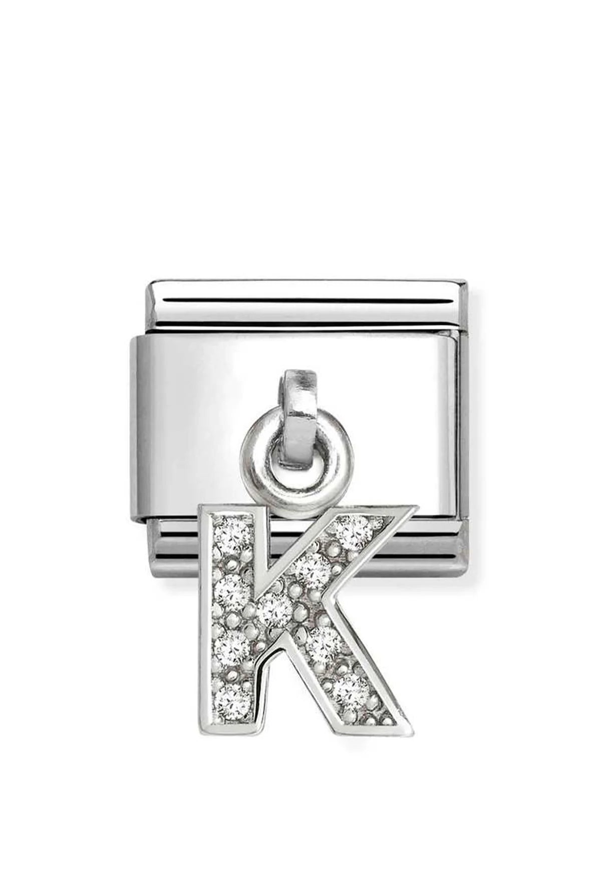 Composable Classic CZ Letters Silver K Charm