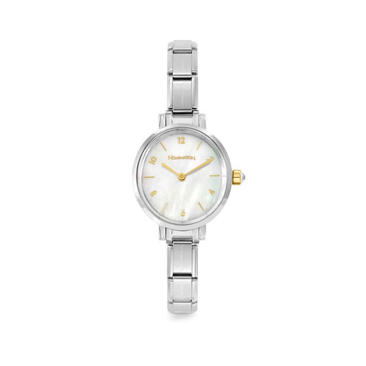 Paris Silver Mother Of Pearl Dial Ladies Watch