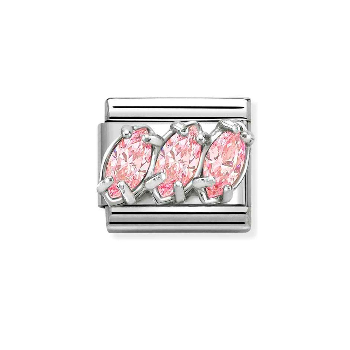 Sterling Silver Pink Trilogy Composable Charm