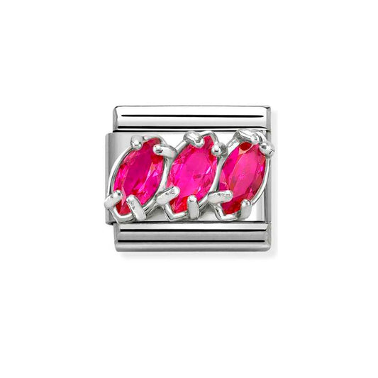 Sterling Silver Red Trilogy Composable Charm