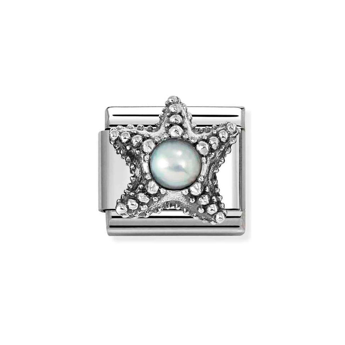 Sterling Silver White Pearl Starfish Composable Charm