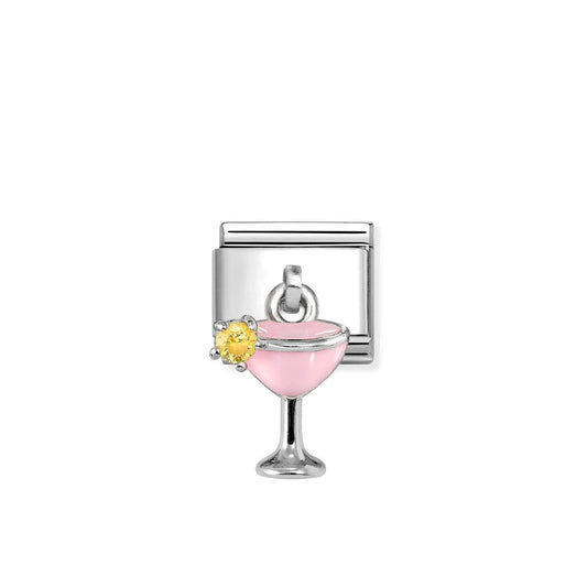 Nomination Silver Cocktail Glass Pendant
