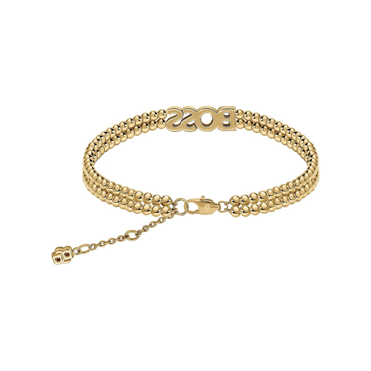 Kassy Yellow Gold Plated Stainless Steel Beads Bracelet