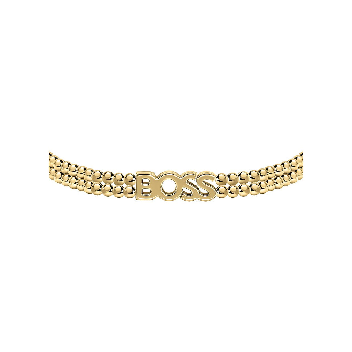 Kassy Yellow Gold Plated Stainless Steel Beads Bracelet