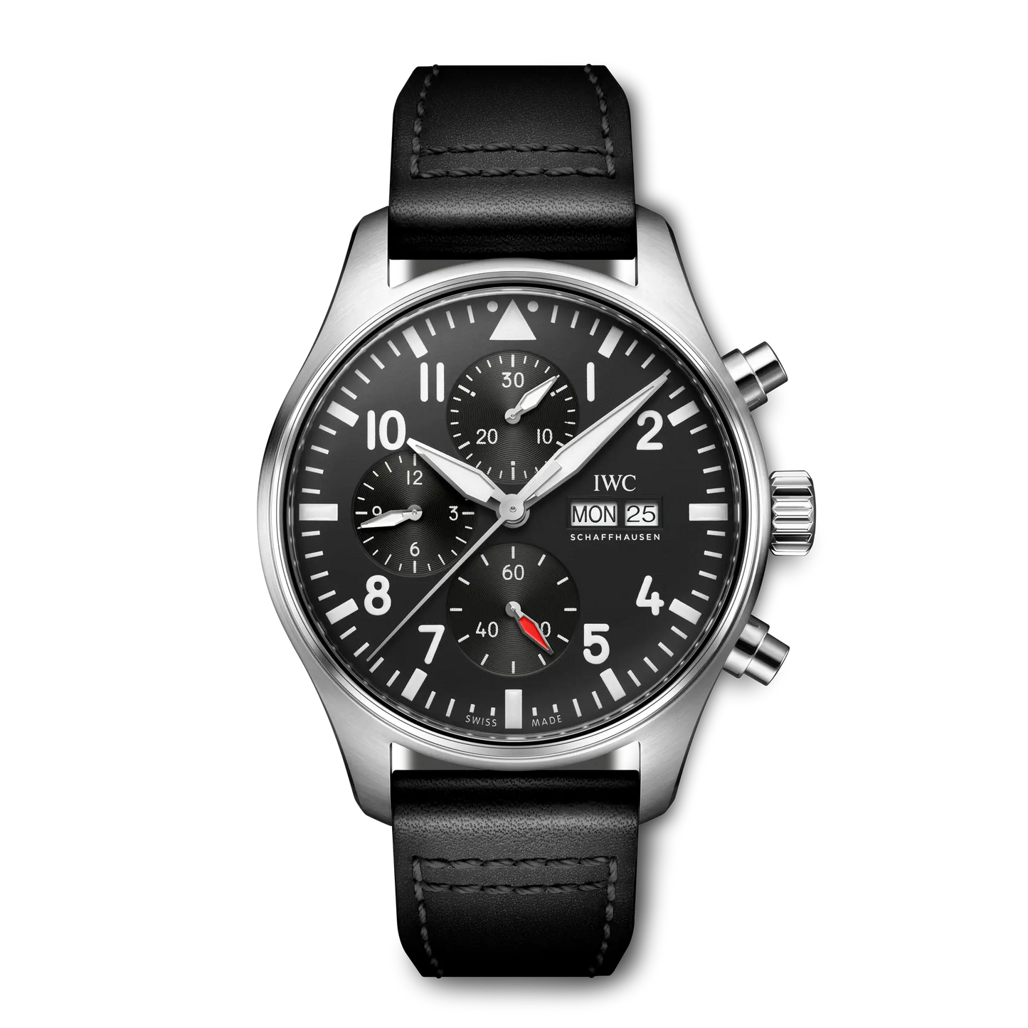 Pilot's Watch Chronograph 43mm Leather Strap Watch