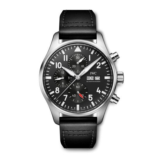 Pilot's Watch Chronograph 43mm Leather Strap Watch