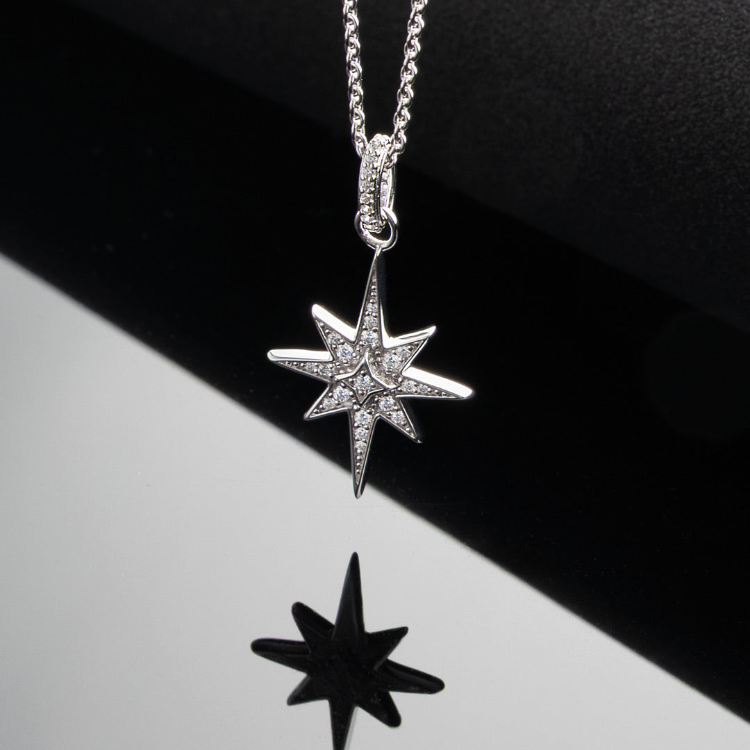 Céleste North Star CZ Midi 18" Necklace