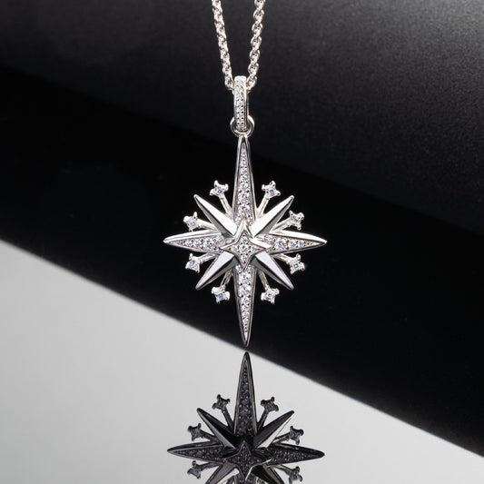 Céleste North Starburst CZ Grande 16-24" Slider Necklace