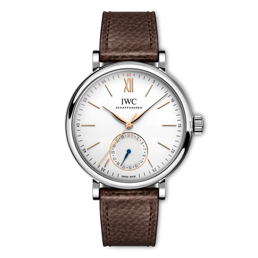 Portofino Pointer Date 39mm Leather Strap Watch