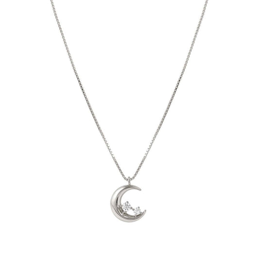 Dream Beats Sterling Silver Luna Moon Necklace