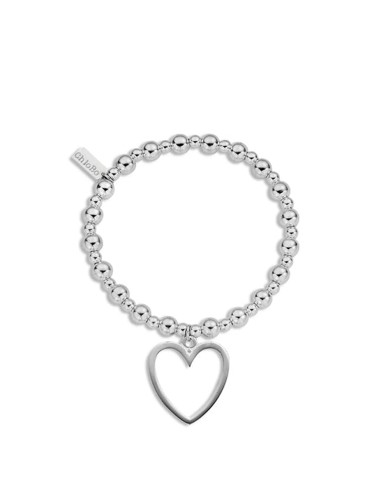 Open heart bracelet