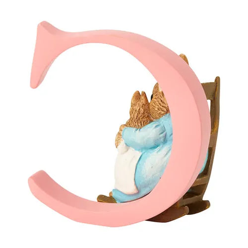 Beatrix Potter "C" Mrs Rabbit And Bunnies Ornamental Letter