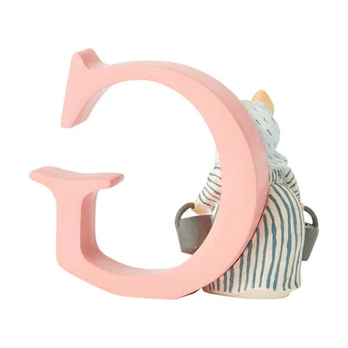 Beatrix Potter "G" Aunt Pettitoes Ornamental Letter