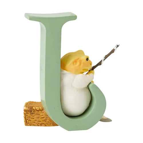 Beatrix Potter "J" Mr Jeremy Fisher Ornamental Letter