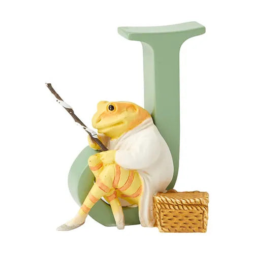 Beatrix Potter "J" Mr Jeremy Fisher Ornamental Letter