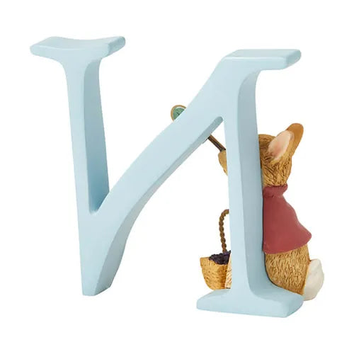 Beatrix Potter "N" Cotton Tail Ornamental Letter