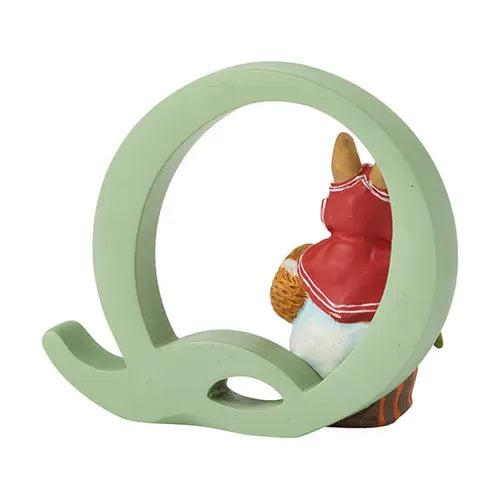 Beatrix Potter "Q" Mrs Rabbit Ornamental Letter