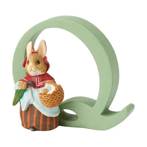 Beatrix Potter "Q" Mrs Rabbit Ornamental Letter