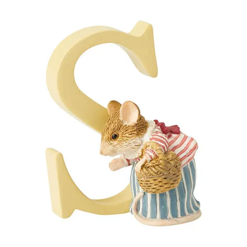 Beatrix Potter "S" Mrs Tittlemouse Ornamental Letter