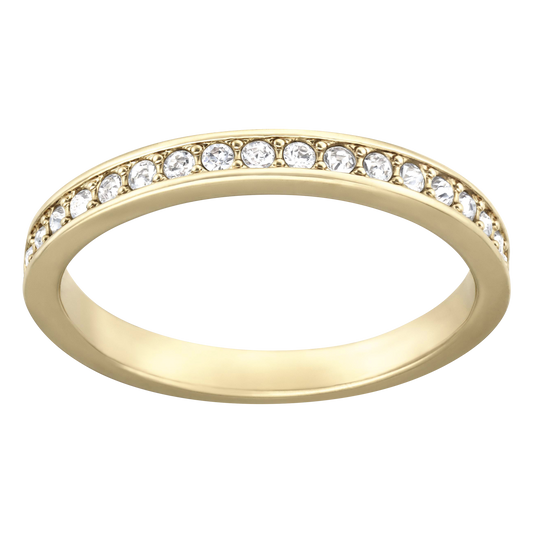 Rare Ring White, Gold plated SIZE 58