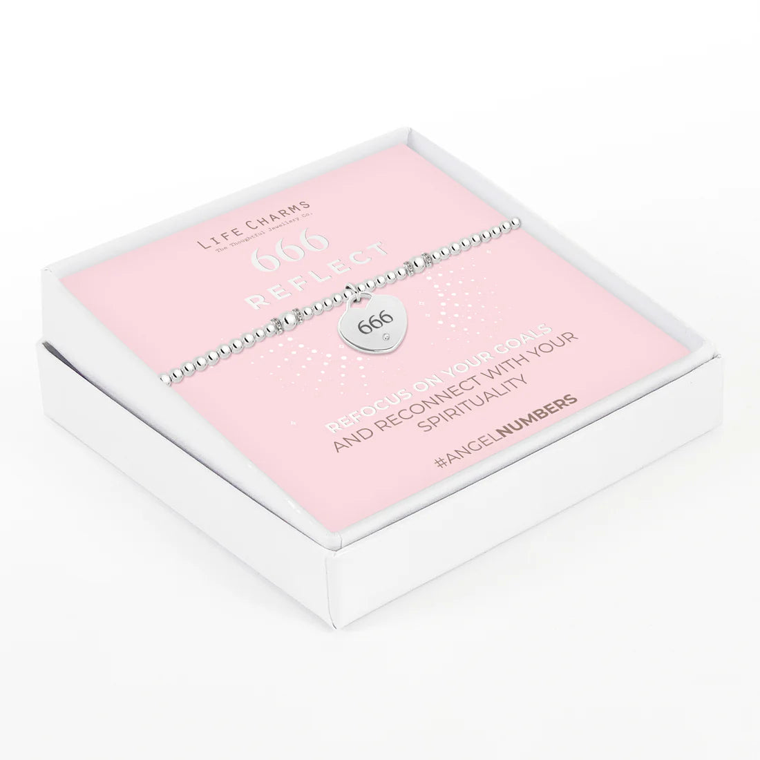 Angel Numbers 666 Life Charms Bracelet