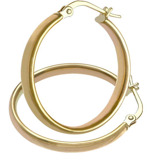 Yellow Gold 30mm Hoop Earrings