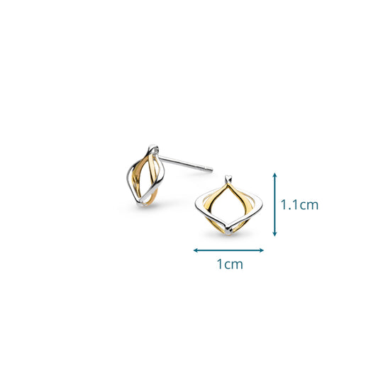 Alicia Golden Petite Stud Earrings