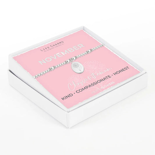 November Birth Flower Life Charm