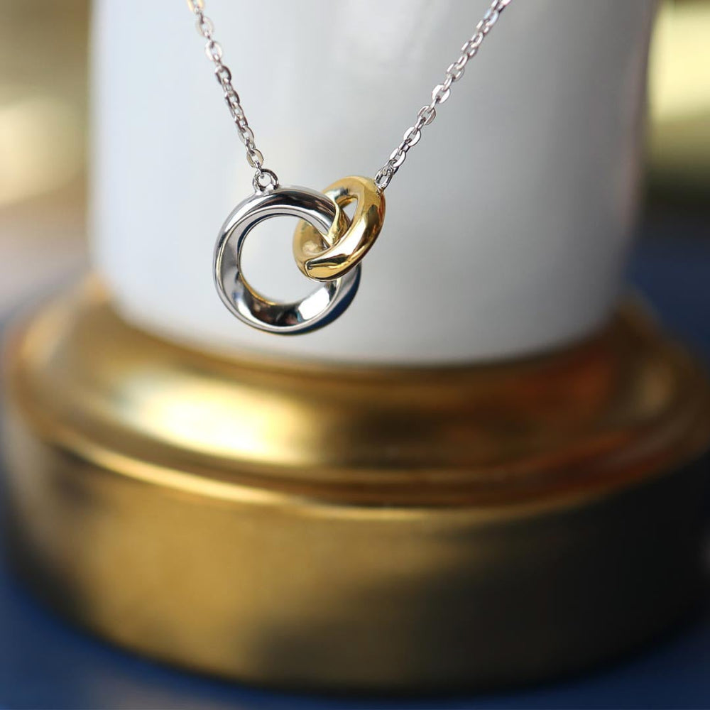 Bevel Cirque Link Golden Necklet