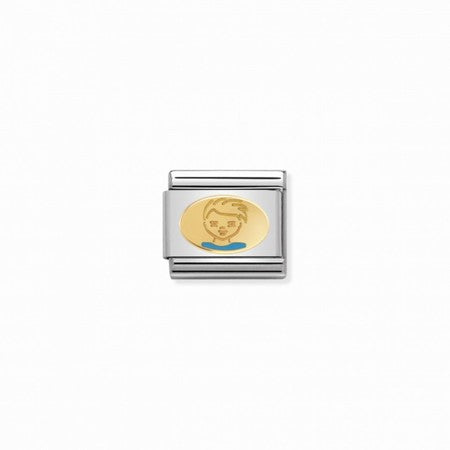 Gold Little Boy Charm