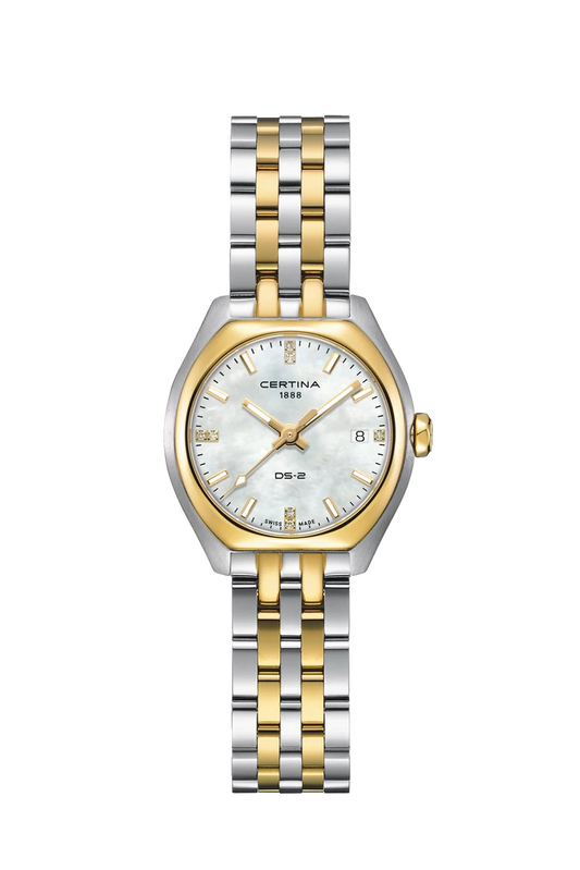 Ladies bi metal watch