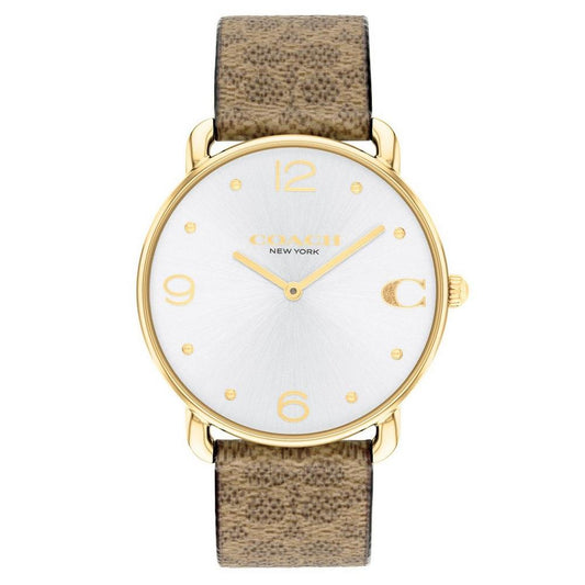Elliot 36mm Yellow Gold Tone Quartz Watch
