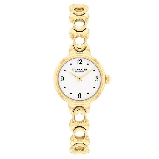 Iris 22mm Yellow Gold Tone Watch