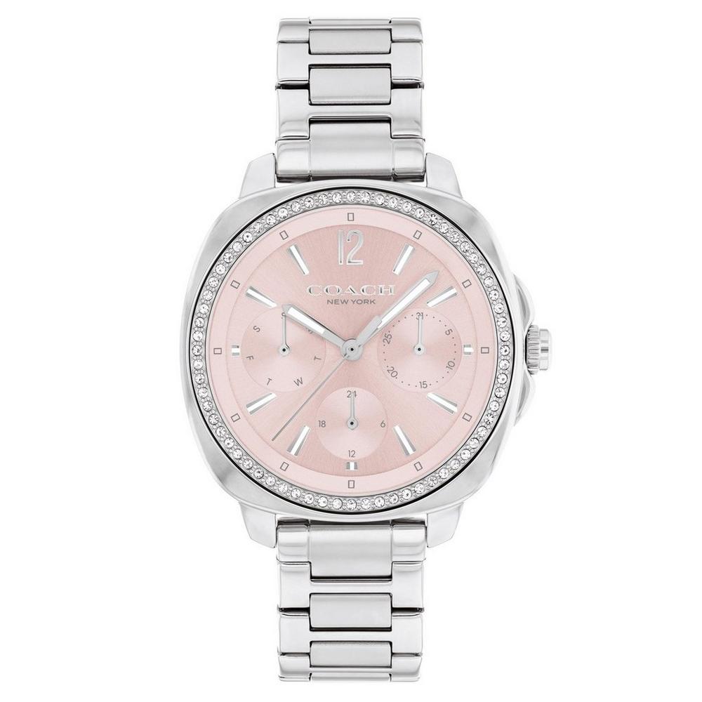 Kitt 34mm Stainless Steel Crystal Watch