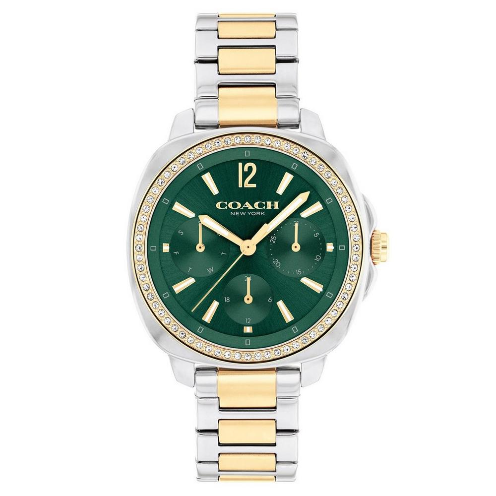 Kitt 34mm Stainless Steel and Yellow Gold Tone Crystal Watch